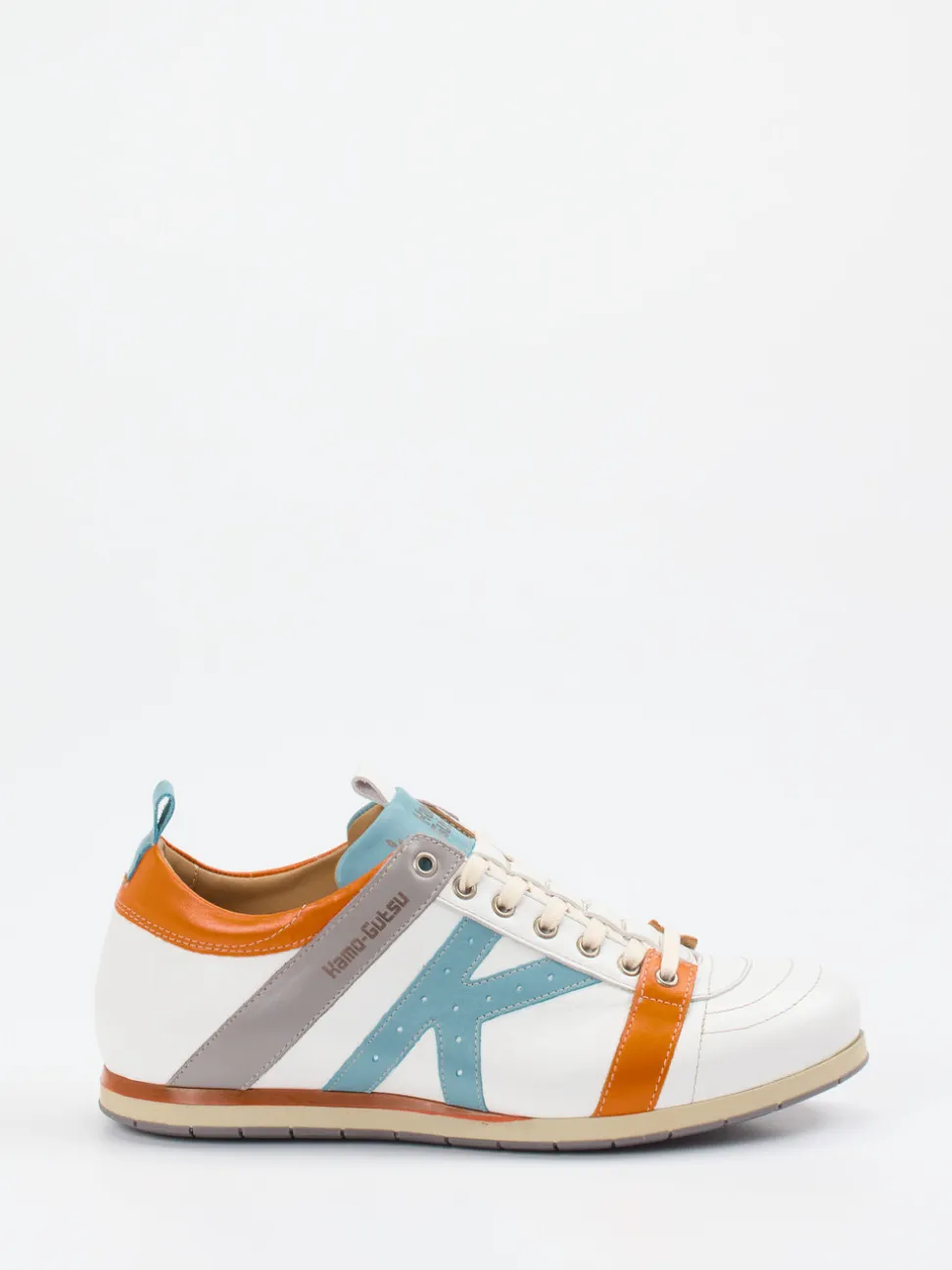 Kamo Gutsu – Sneaker aus Glattleder Off-White