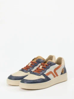 Kamo Gutsu – Sneaker aus Kalbleder im Colorblocking