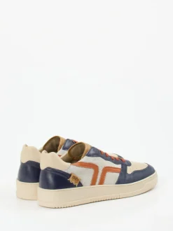 Kamo Gutsu – Sneaker aus Kalbleder im Colorblocking