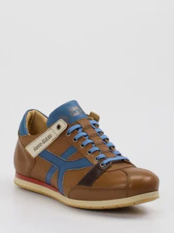 Kamo Gutsu – Sneaker aus Kalbleder cognacbraun