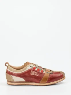 Kamo Gutsu – Sneaker aus Kalbleder Rotbraun