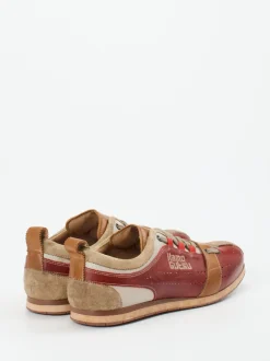 Kamo Gutsu – Sneaker aus Kalbleder Rotbraun