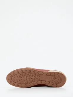Kamo Gutsu – Sneaker aus Kalbleder Rotbraun