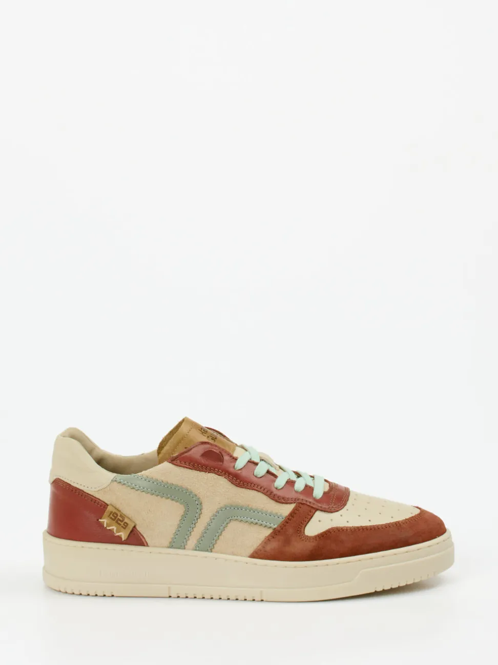 Kamo Gutsu – Sneaker aus Kalbleder cremebeige