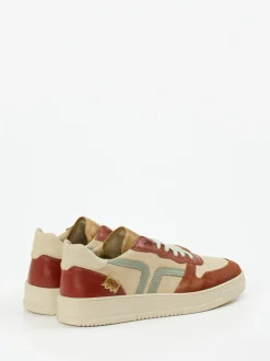 Kamo Gutsu – Sneaker aus Kalbleder cremebeige