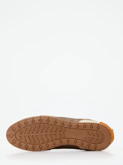 Kamo Gutsu – Sneaker aus Kalbleder in Braun-Orange