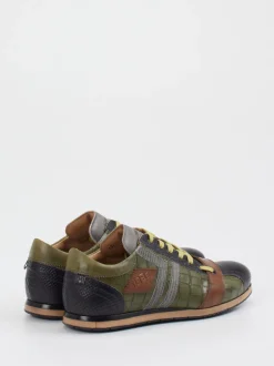 Kamo Gutsu – Sneaker aus Kalbleder mit Kroko-Prägung