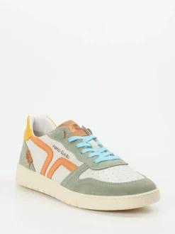Kamo Gutsu – Sneaker aus Kalbleder und Veloursleder