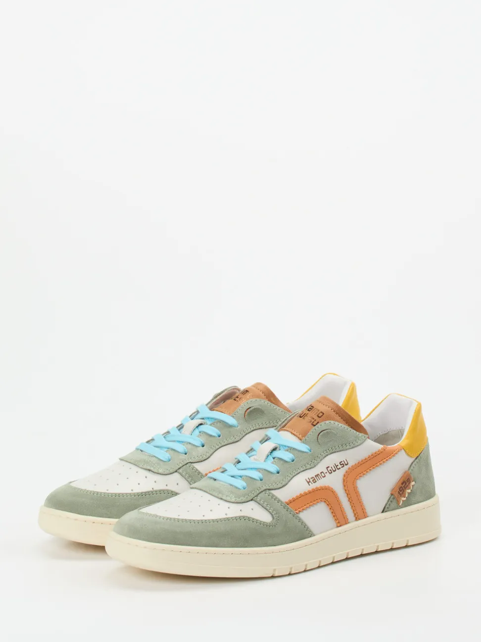 Kamo Gutsu – Sneaker aus Kalbleder und Veloursleder