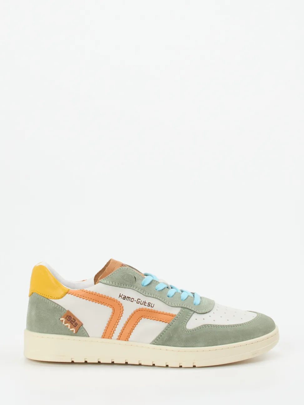 Kamo Gutsu – Sneaker aus Kalbleder und Veloursleder