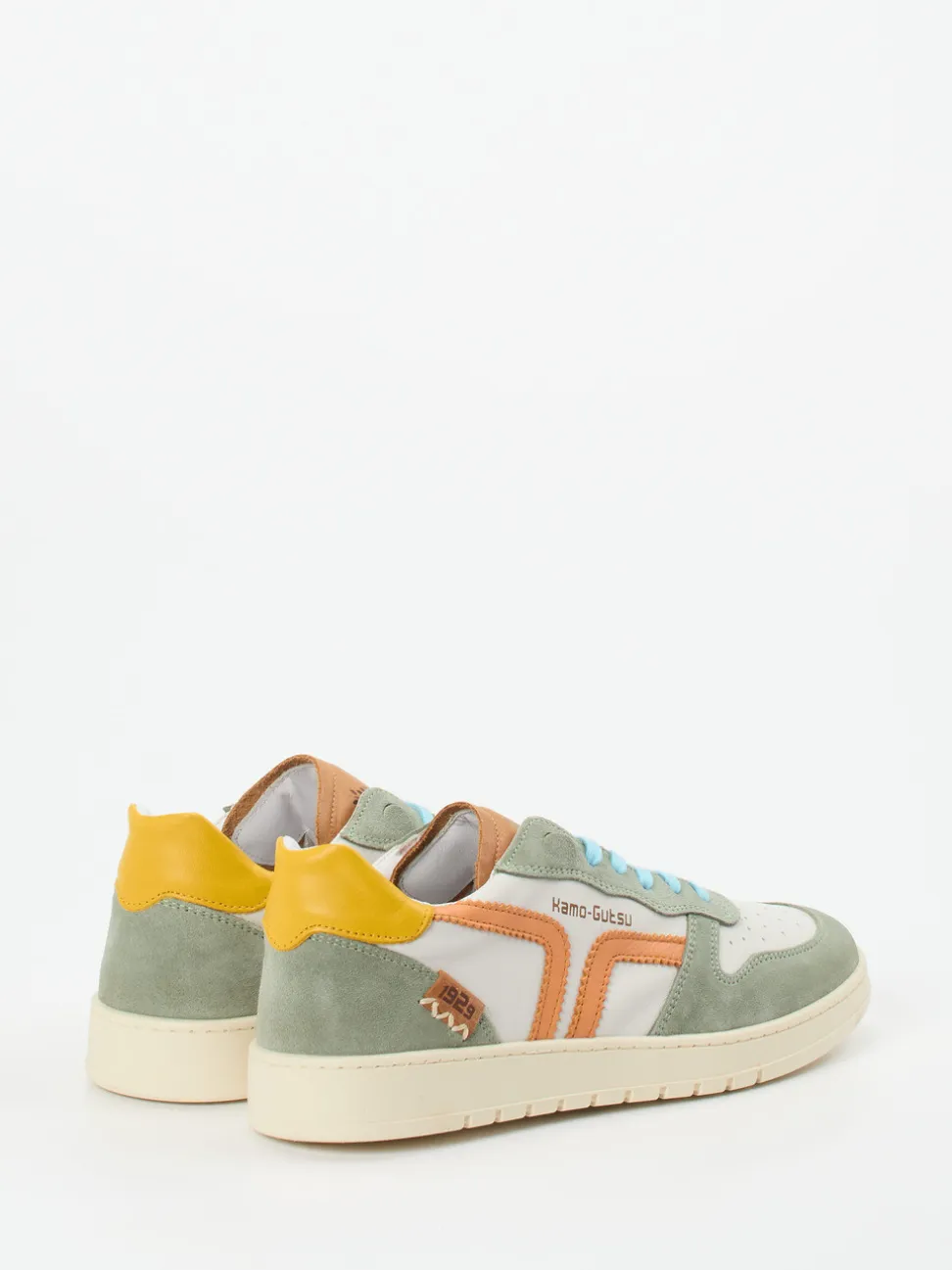 Kamo Gutsu – Sneaker aus Kalbleder und Veloursleder