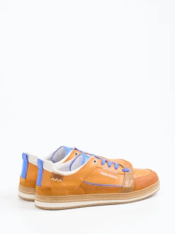 Kamo Gutsu – Sneaker aus Leder in Cognac-Orange