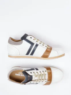 Kamo Gutsu – Sneaker aus Leder mit Flechtstruktur