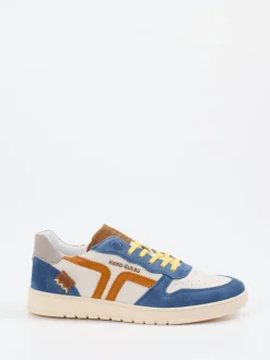Kamo Gutsu – Sneaker aus Veloursleder mit Color-Blocking