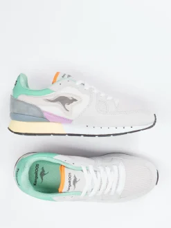 Kangaroos – Retro-Sneaker aus Mesh und Veloursleder