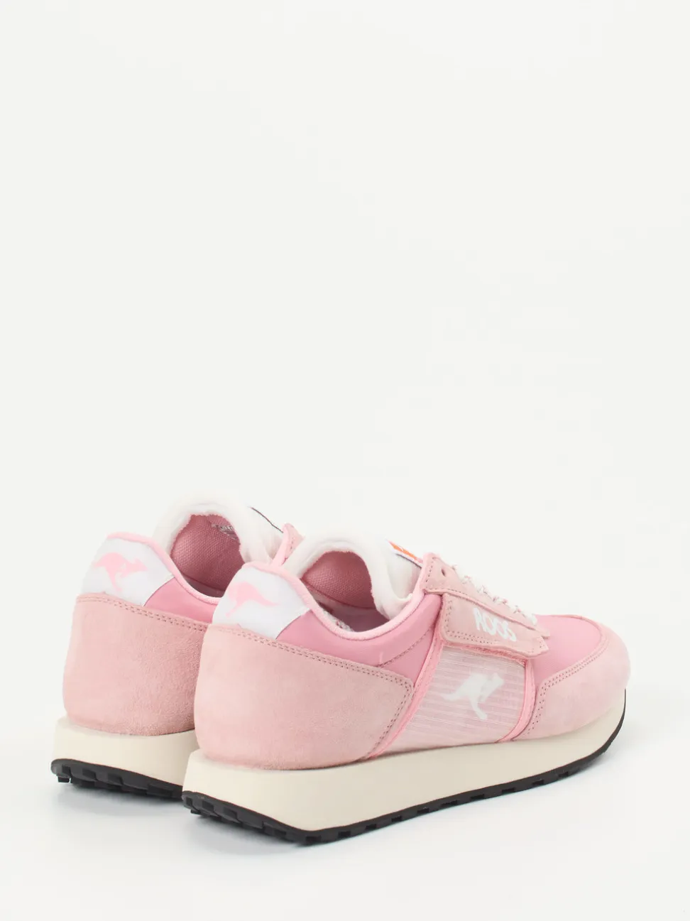 Kangaroos – Sneaker aus Textil und Veloursleder rosa