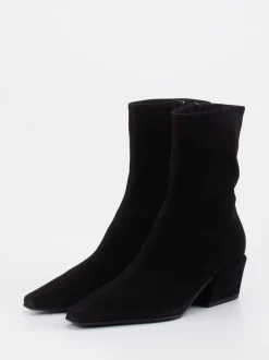 Kennel & Schmenger – Ankle Boots aus Veloursleder schwarz