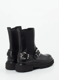 Kennel & Schmenger – Biker Boots aus Kalbleder schwarz