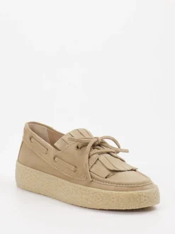 Kennel & Schmenger – Bootsschuh aus Veloursleder beige