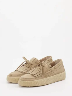 Kennel & Schmenger – Bootsschuh aus Veloursleder beige