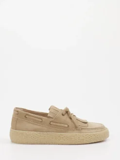 Kennel & Schmenger – Bootsschuh aus Veloursleder beige
