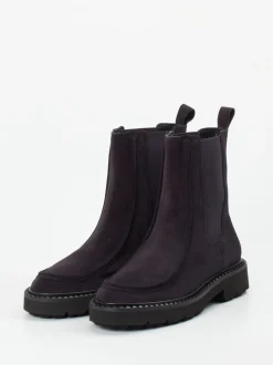 Kennel & Schmenger – Chelsea Boots aus Veloursleder violett