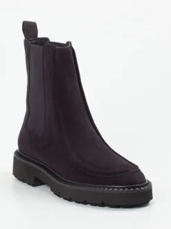 Kennel & Schmenger – Chelsea Boots aus Veloursleder violett