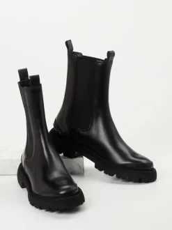 Kennel & Schmenger – Chelsea Boots aus Kalbleder Schwarz
