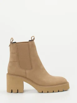 Kennel & Schmenger – Chelsea Boots aus Nubukleder Sandbeige