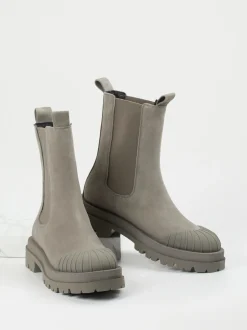 Kennel & Schmenger – Chelsea Boots aus Nubukleder Taupe