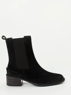 Kennel & Schmenger – Chelsea Boots aus Veloursleder Schwarz