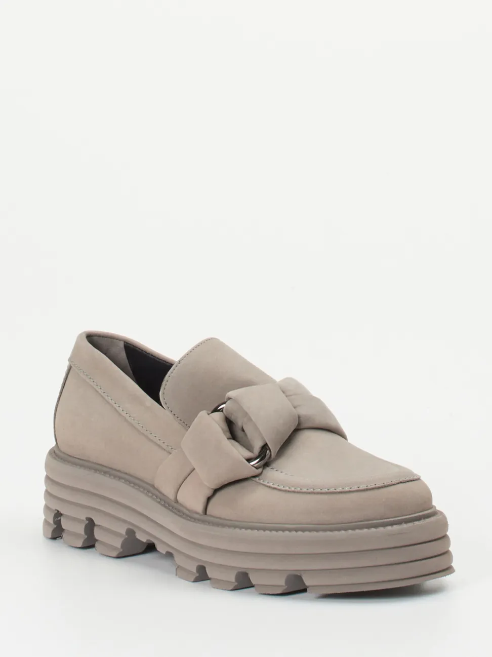 Kennel & Schmenger – Chunky Loafer aus Nubukleder Taupe