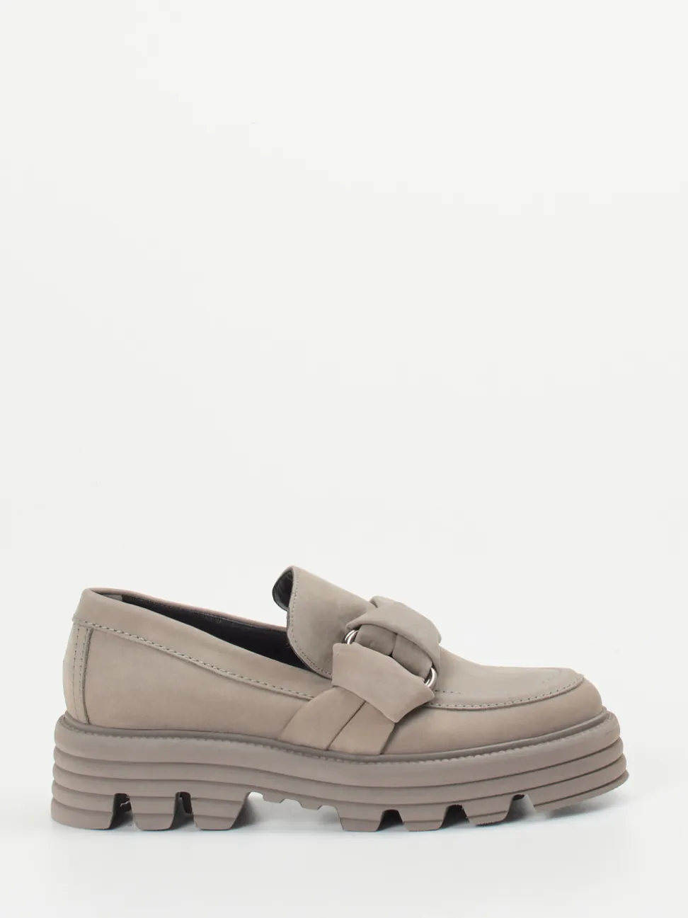 Kennel & Schmenger – Chunky Loafer aus Nubukleder Taupe