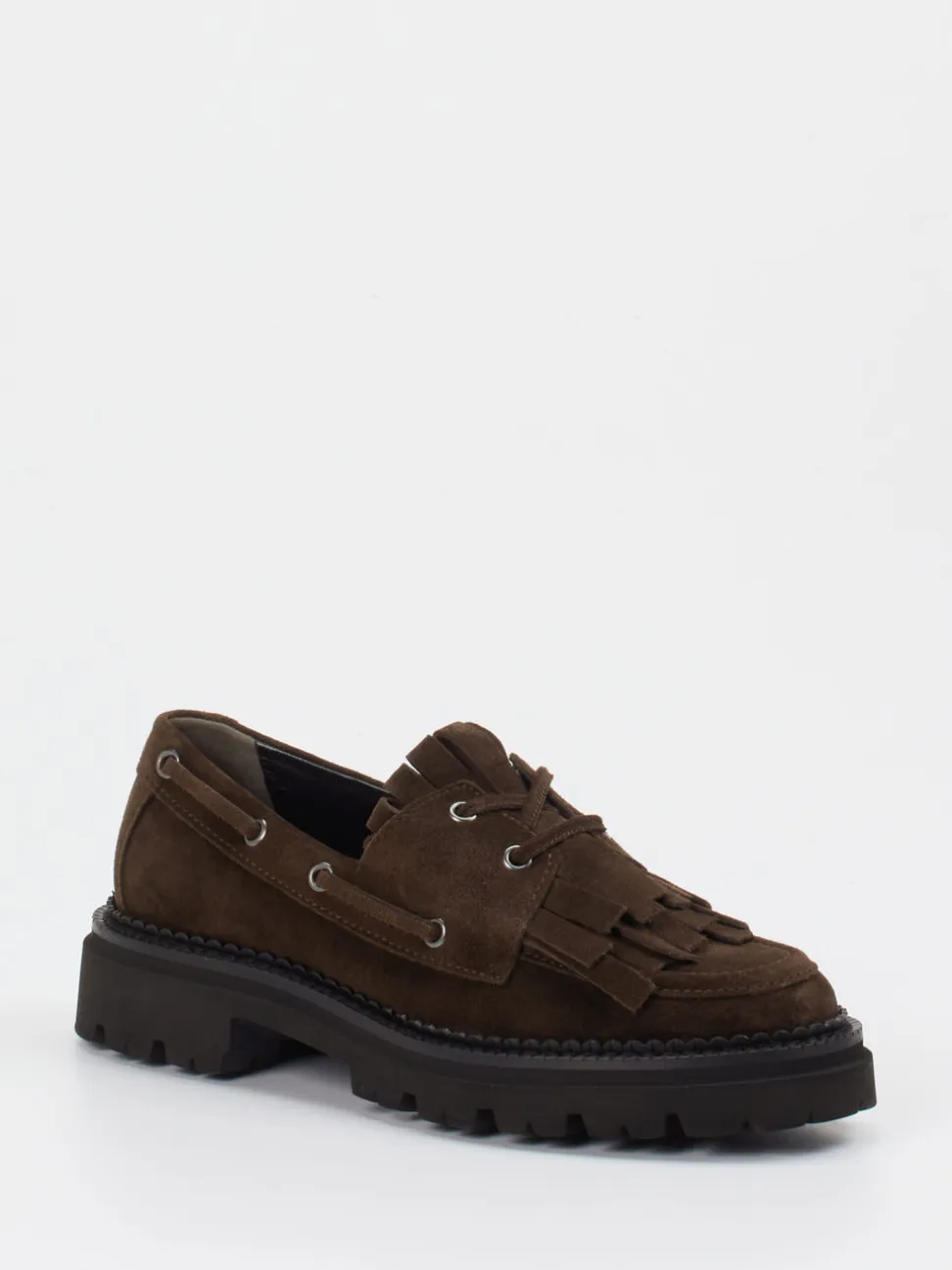 Kennel & Schmenger – Chunky-Loafer aus Veloursleder Braun