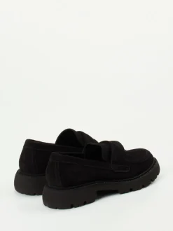 Kennel & Schmenger – Chunky-Loafer aus Veloursleder schwarz