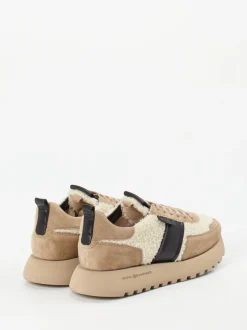 Kennel & Schmenger – Chunky Sneaker aus Veloursleder beige