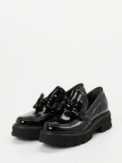 Kennel & Schmenger – Chunky Loafer aus Lackleder Schwarz