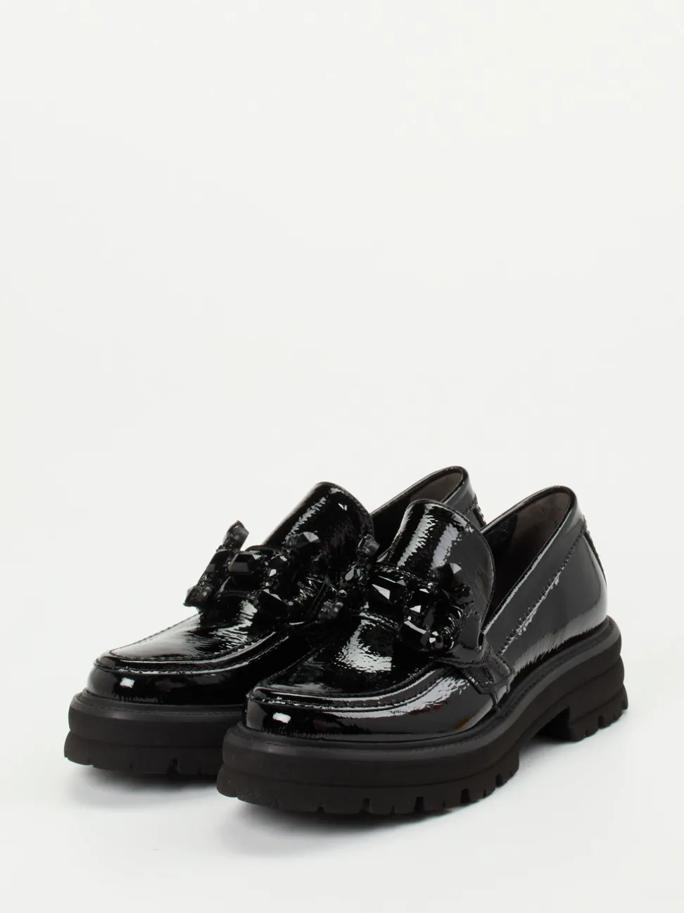 Kennel & Schmenger – Chunky Loafer aus Lackleder Schwarz
