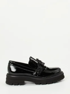 Kennel & Schmenger – Chunky Loafer aus Lackleder Schwarz