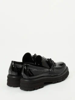 Kennel & Schmenger – Chunky Loafer aus Lackleder Schwarz