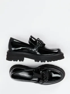 Kennel & Schmenger – Chunky Loafer aus Lackleder Schwarz
