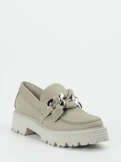 Kennel & Schmenger – Chunky Loafer aus Nubukleder grün