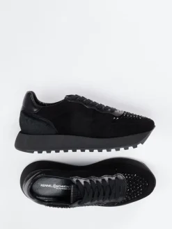 Kennel & Schmenger – Fashion-Sneaker aus Veloursleder schwarz