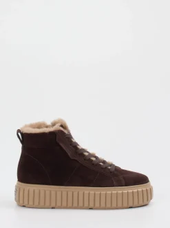 Kennel & Schmenger – High-Top Sneaker aus Veloursleder braun