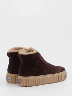 Kennel & Schmenger – High-Top Sneaker aus Veloursleder braun