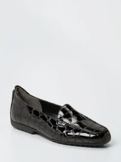 Kennel & Schmenger – Loafer aus Lackleder in Kroko-Optik