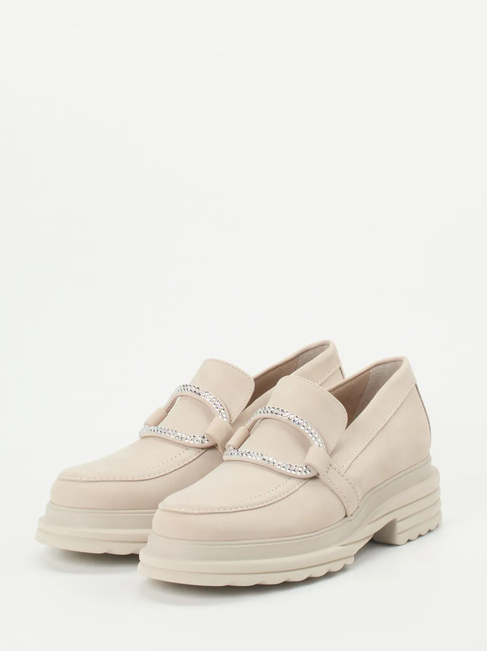 Kennel & Schmenger – Loafer aus Nubukleder cremebeige