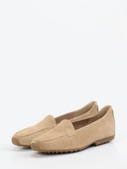 Kennel & Schmenger – Loafer aus Veloursleder beige