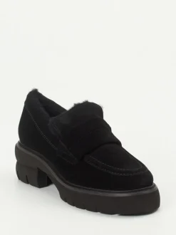 Kennel & Schmenger – Loafer aus Veloursleder Schwarz
