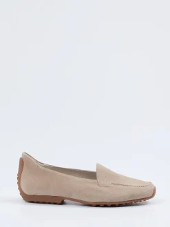 Kennel & Schmenger – Loafer aus Veloursleder beigegrau